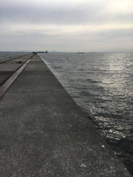 松村渡船でポーアイ沖堤防