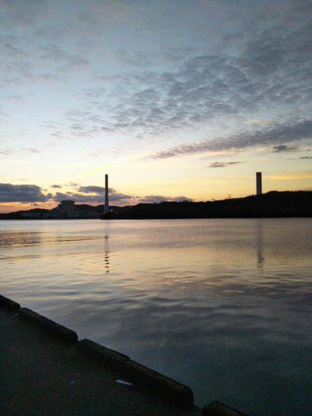 中浦緑地公園テンヤでタチウオ