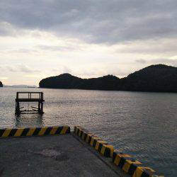 大潟岸壁テンヤでタチウオ