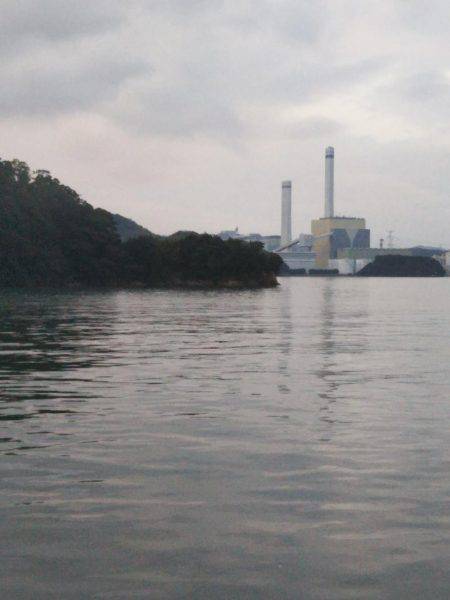 大潟岸壁テンヤでタチウオ