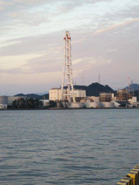 大潟岸壁テンヤでタチウオ