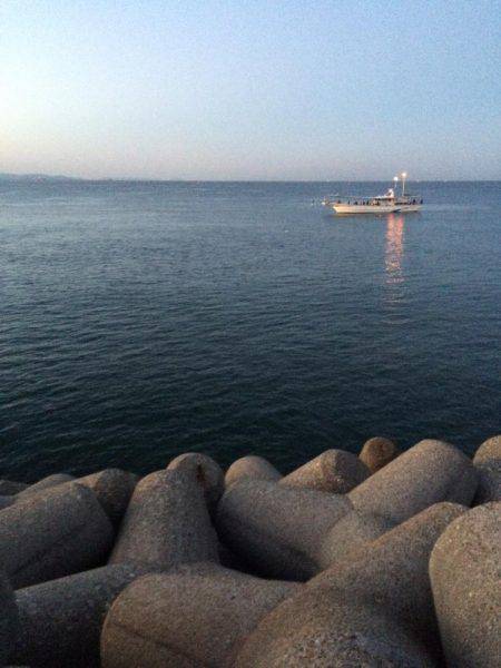 朝マヅメ東二見人工島釣行