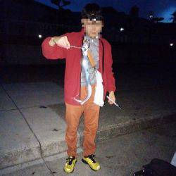 大蔵海岸でタチウオの引き釣り