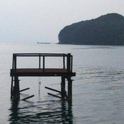 大潟岸壁テンヤでタチウオ