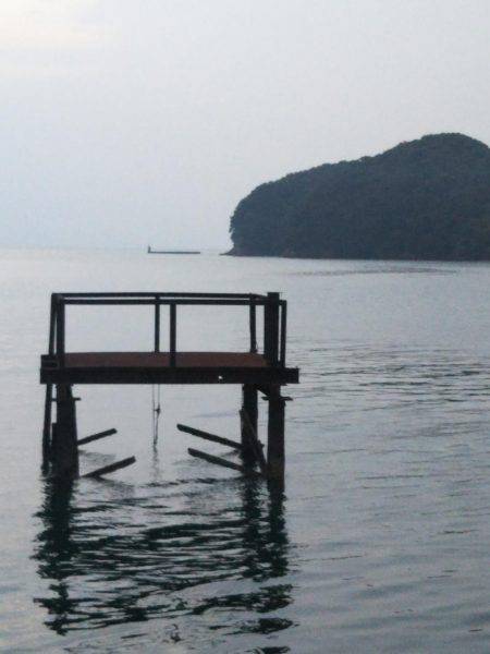 大潟岸壁テンヤでタチウオ