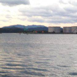 大潟岸壁テンヤでタチウオ