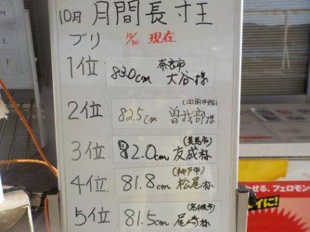 淡路じゃのひれフィッシングパーク 釣果