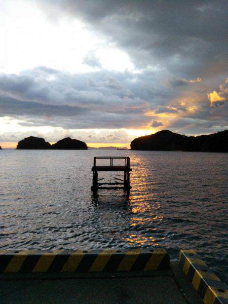 阿南市の大潟岸壁テンヤでタチウオ