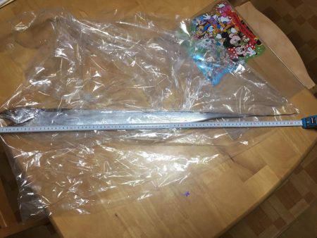 寝坊してタチウオ一匹だけ、、、