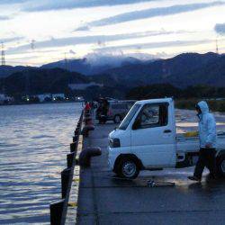 阿南市の大潟岸壁テンヤでタチウオ