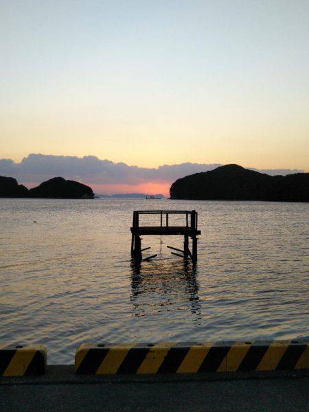 阿南市の大潟岸壁テンヤでタチウオ