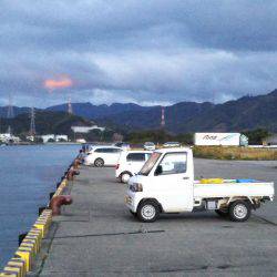 阿南市の大潟岸壁テンヤでタチウオ