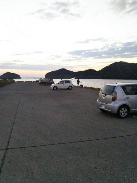 阿南市の大潟岸壁テンヤでタチウオ