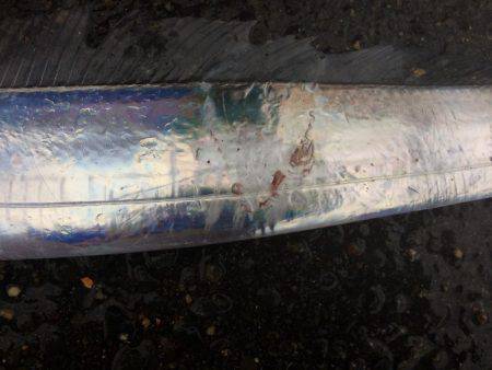 雨の中、、、、