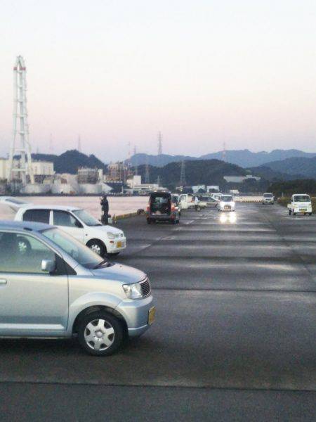 阿南市の大潟岸壁テンヤでタチウオ