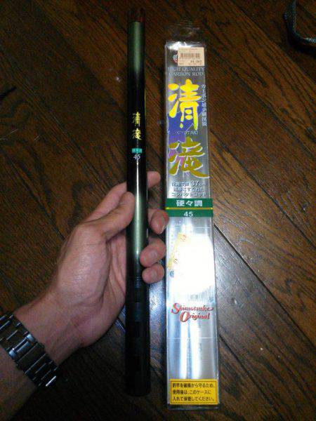 浮き夜釣りでウミタナゴ