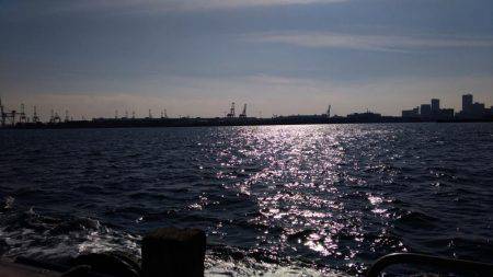 初の神戸沖堤で大アジゲット！