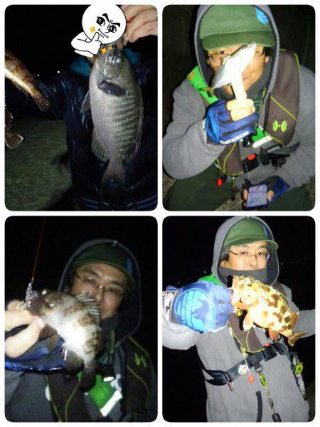 友人とアジングメバリング