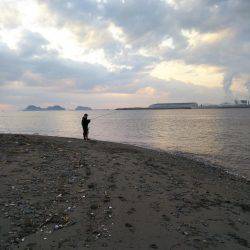 阿南市の那賀川河口テンヤでタチウオ