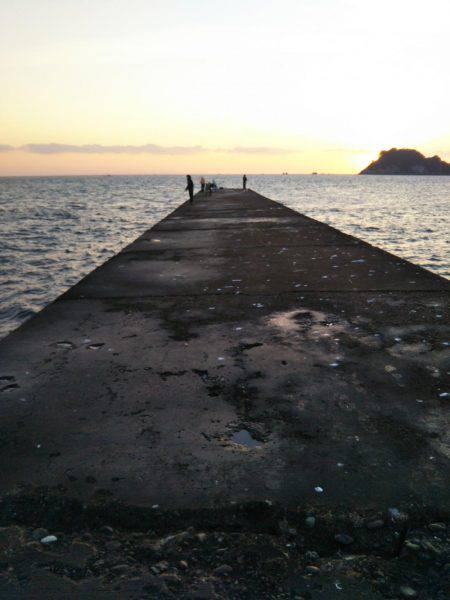 阿南市の辰巳北突堤テンヤでタチウオ