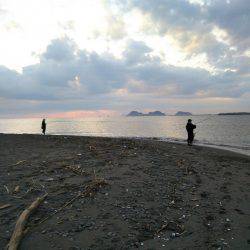 阿南市の那賀川河口テンヤでタチウオ