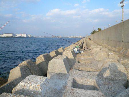 まだ釣れる東二見人工島のキス
