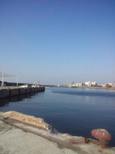 初釣りはちょい投げ