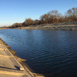 北方マス釣り場にて