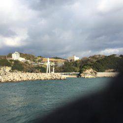 強風の中、何とか