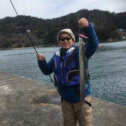 初めて釣れました