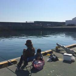 田浦漁港でファミリーフィッシング