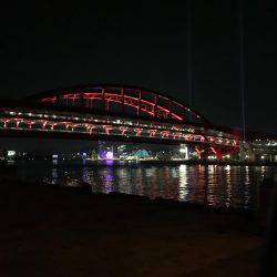 ポートアイランド北公園、マイクロベイトパターンでシーバス