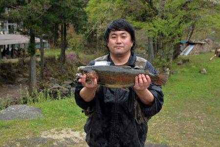 神越渓谷マス釣り場  釣果