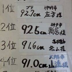 淡路じゃのひれフィッシングパーク 釣果