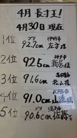 淡路じゃのひれフィッシングパーク 釣果