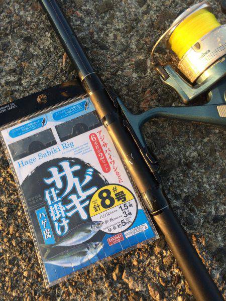 アジ釣り②