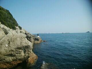 家島諸島・院下島 住栄渡船にて