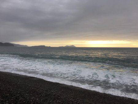 大里松原海岸 連日時化ているけど、エソだけは裏切らない