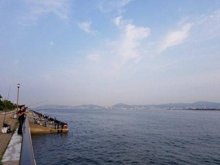 ショアジギ(;`ｰ´)o／￣￣~ (ω･ﾐэ )Э