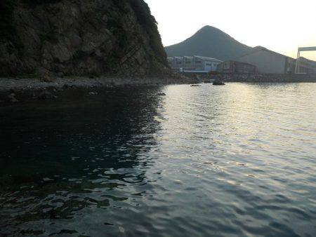 梅雨晴れ、磯でアオリイカのヤエン釣り