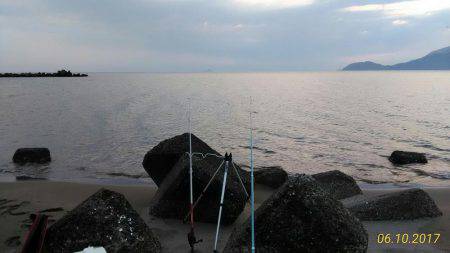 ちょい投げでキス狙い