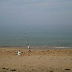 丹後でキス釣り(小型多し)