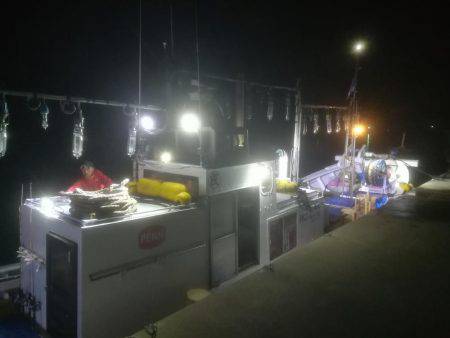 イカ釣り体験にて