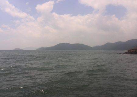 雨上がりキス釣り