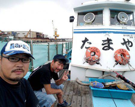 たまや渡船で沖堤防♪