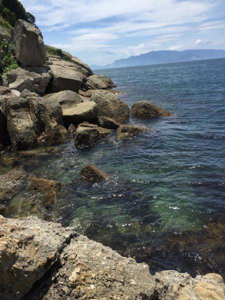 家島での、磯釣り