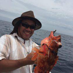 マイボートでタイラバ、ジギング