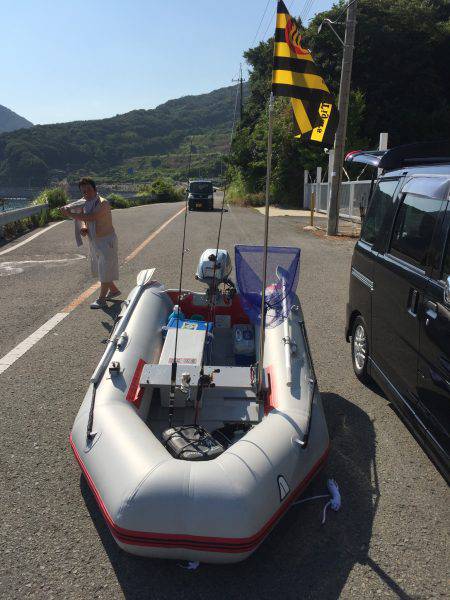 ゴムボート釣り