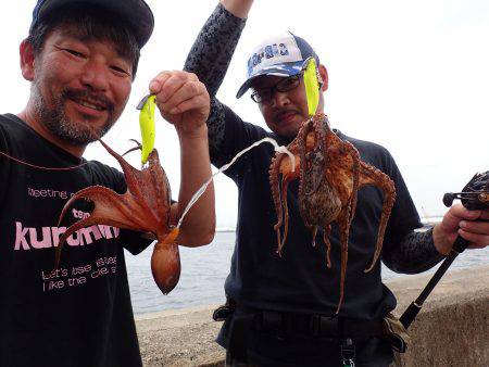 たまや渡船で沖堤防♪