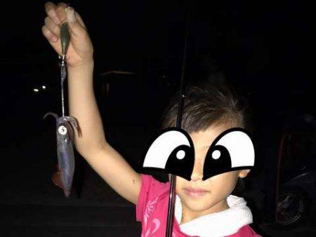 娘のケンサキ釣りデビュー